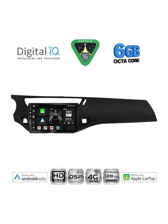 Digital IQ Car Audio System for Citroen C3 / DS3 2009-2016 Bluetooth USB WiFi GPS Apple CarPlay Android Auto with 9" Touch Screen