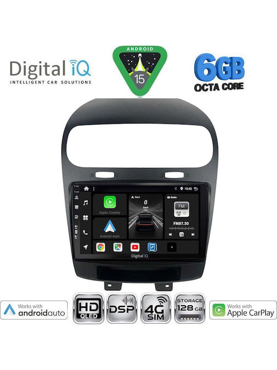 Digital IQ Car Audio System for Fiat Freemont 2008-2020 Bluetooth USB WiFi GPS Apple CarPlay Android Auto with 9" Touch Screen