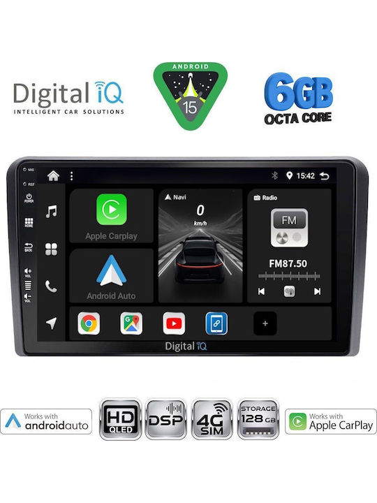 Digital IQ Car Audio System for Ford Tourneo / Courier Bluetooth USB WiFi GPS Apple CarPlay Android Auto with 9" Touch Screen