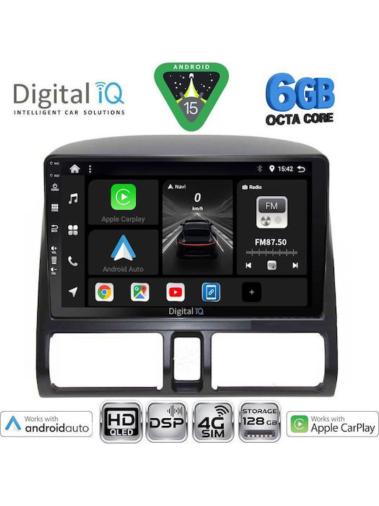 Digital IQ Car Audio System for Honda CR-V 1996-2006 with Clima (Bluetooth/USB/WiFi/GPS/Apple CarPlay/Android Auto) with 9" Touch Screen