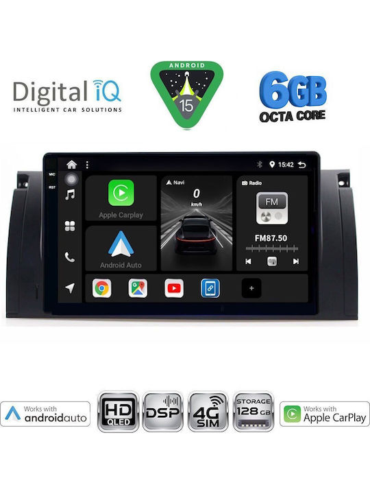 Digital IQ Car Audio System for BMW Series 5 (E39) / X5 (E53) 1997-2005 with Touch Screen 9"