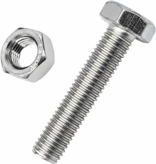 Hexagon Screw Nut M6×20mm+m6 Set 12 Packs 9 Pairs 201871 Tradesor
