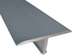 T-shaped Strip 25mm Silver Matte 0.9m Profiles Trade