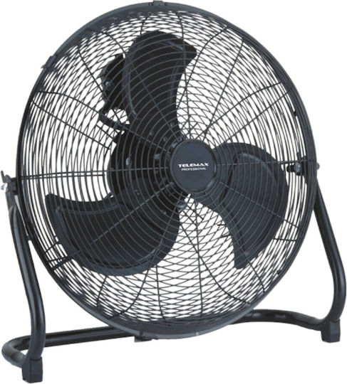 Telemax Fe-45a1 Ανεμιστήρας Δαπέδου 120W Διαμέτρου 45cm Μαύρος