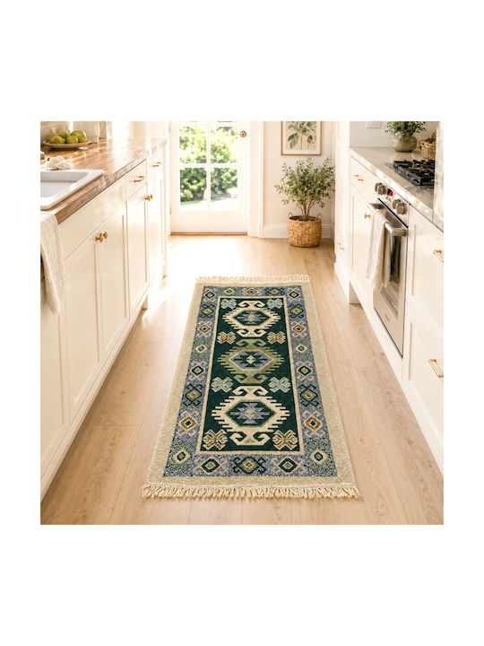 Kotonia Home Правоъгълен Зелен Килим 60x90см