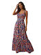 Naf Naf Rochie Maxi Floral Cu Model Azura Pentru Femei Xxs