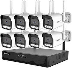 Sricam Camera Surveillance System 8 Wireless IP Cameras 5MP Sricam Camera Surveillance System 8 Wireless IP Cameras 5MP