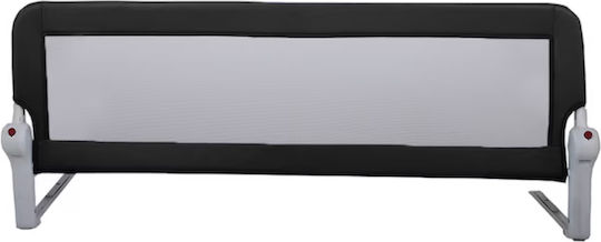 Guimo Bară de Protecție pentru Pat Pliabilă din Metal de Culoare Neagră 53x14x7cm