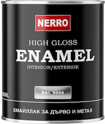 Vopsea Email Lemn Metal RAL 9006 Argintiu 0.650 L Nerro