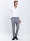 Elastic Trousers in Slim Fit Grey