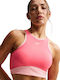 Women's Athletic Sports Bra Coral / White