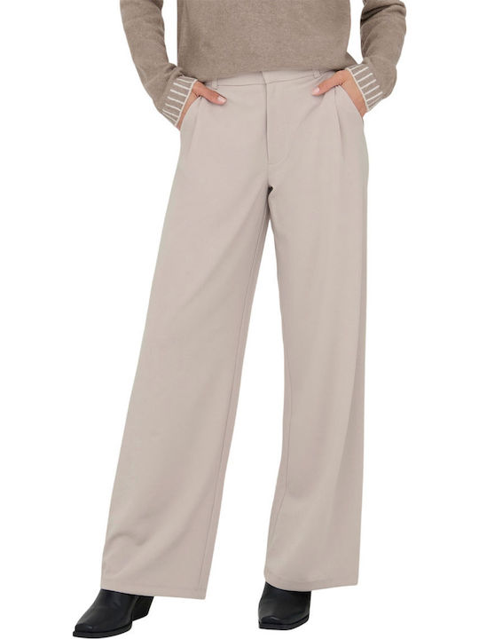 Jdy Women's Fabric Trousers Grey