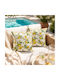 Kotonia Home Sofa-Kissen aus 100% Baumwolle Gelb 50x50cm