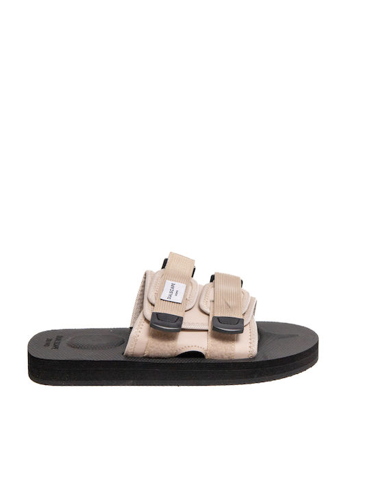 Dualscape Flache Damen Sandalen Beigen