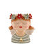 Weihnachtliches Keramik Vase Engel