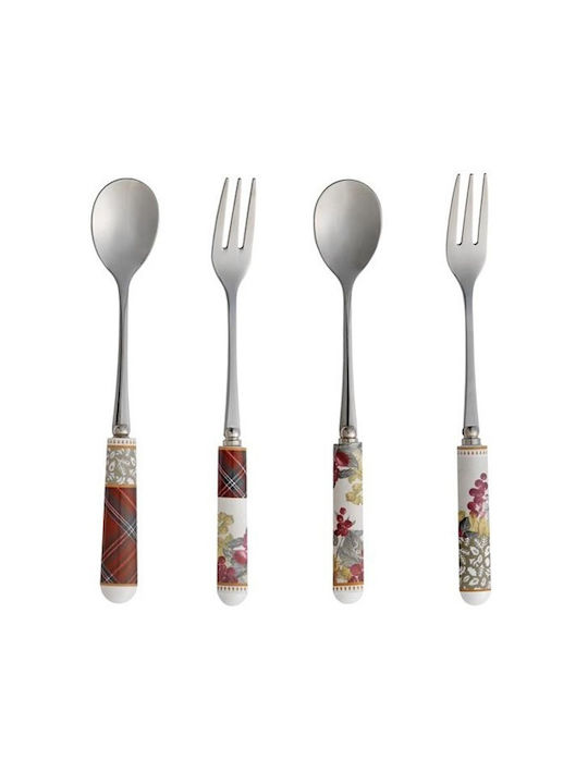 Brandani Set Christmas Ceramic Cutlery 2 Pieces