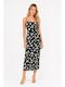 Summer Midi Slip Dress Black SL-18018JR-26DR-Black