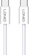 Ldnio Braided USB 2.0 Cable USB-C Male - USB-C 65W White 2m