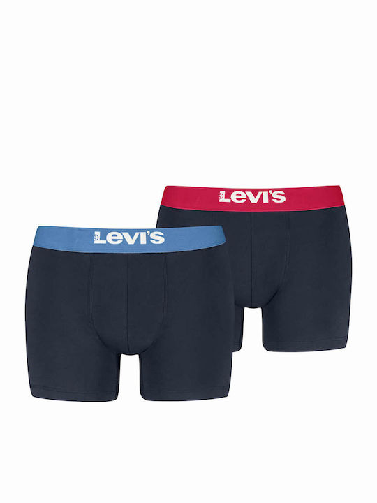 Levi's Ανδρικά Μποξεράκια Μπλε 2Pack