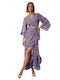 Set with Maxi Blue Skirt