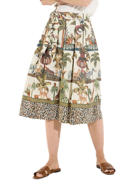 MORE & MORE Midi Green Skirt