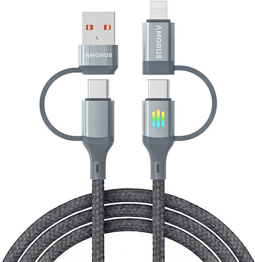 Amorus USB To Type-C Cable Grey 1m 1.54