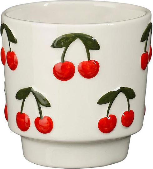 Atmosphera Vază Pentru Plante Ceramică Albă 9.5x9.5x9.5cm