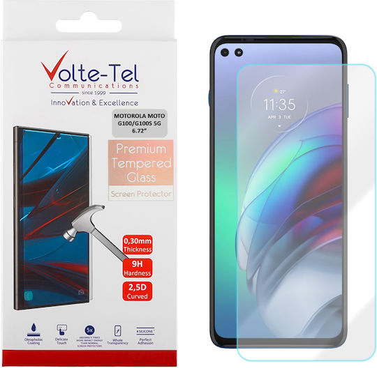 Volte-Tel 2.5D 0.3mm Full Glue Tempered Glass (Motorola Moto G100/g100s 5g)