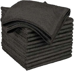 Хавлиена кърпа Xanitalia Microfiber Black 45x85cm 12бр