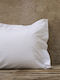 Nima Set Of 12 Striped Hotel Pillowcases Made Of 100% Cotton 75x52cm