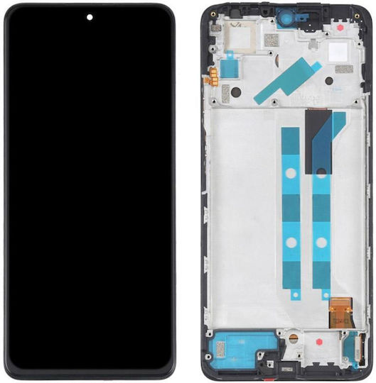 Screen with Touch Mechanism and Frame for Xiaomi Redmi Note 11 Pro / Pro 5g / Poco X4 Pro 5g (Black)