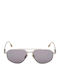 Zegna Men's Sunglasses with Silver Metallic Frame and Mirror Lenses EZ0289 17A