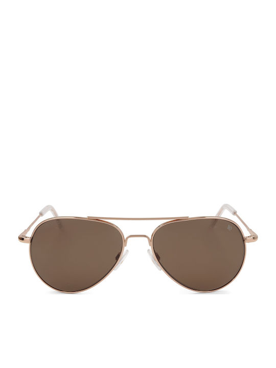 American Optical Γυαλιά Ηλίου Ροζ Χρυσά με Σκελετό American Optical Γυαλιά Ηλίου Ροζ Χρυσά με Σκελετό