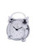 Avizar Analog Quartz Desk Alarm Clock Bedroom Twin Bell Black Transparent
