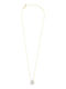 Breeze Colier din argint placat cu aur cu zircon