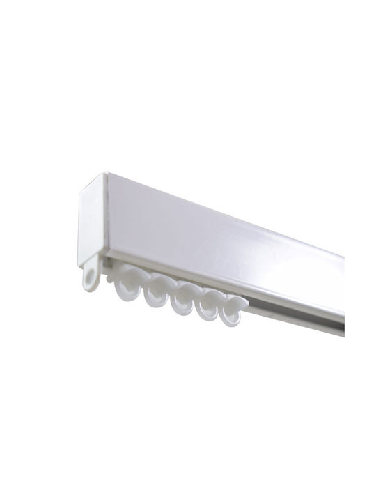 BetterHome Heavy Duty One-Way Curtain Track with Aluminum Mechanism in White Colour 180cm MHB-521011-180