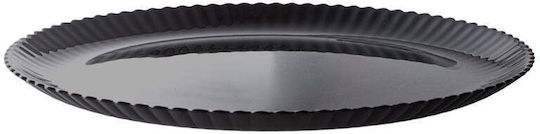 Luminarc Rundes Servierplatte Schwarze mit Durchmesser 25cm
