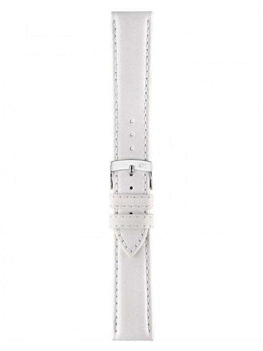 Morellato Regatta Leather Strap White 20mm