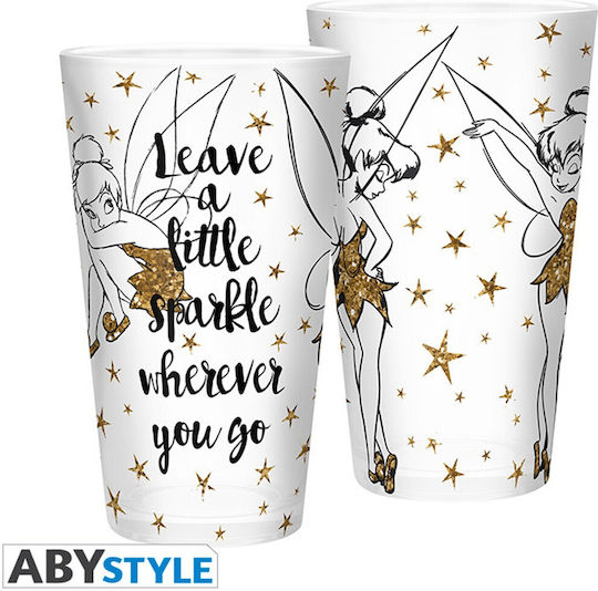 Abysse Tinkerbell Glass Cup in Gold Colour 400ml