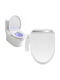 Zola Toilet Seat with Bidet Plastic White