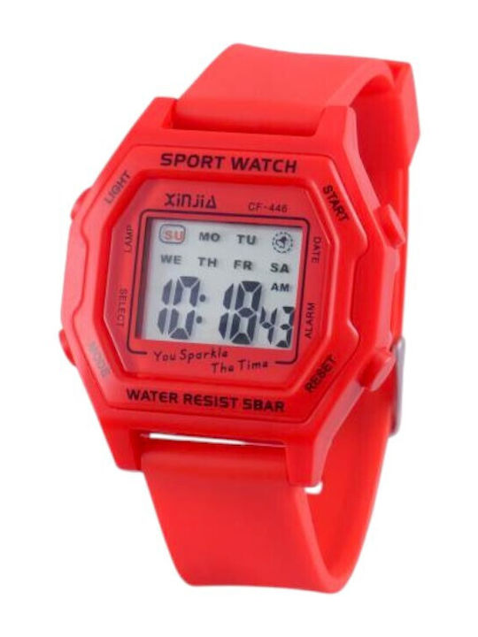 Digital Women's Watch 36mm Battery with Red Rub...