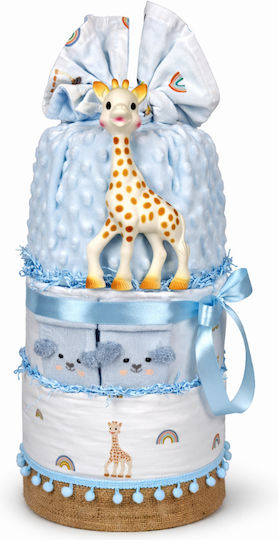 Tort De Scutec Sophie La Giraffe Albastru Pentru Băiat