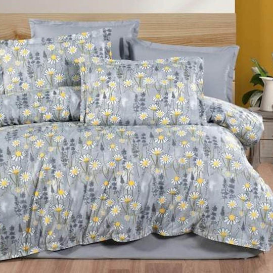 MayHome Set Pillowcases with Envelope Cover Grey 50x70cm