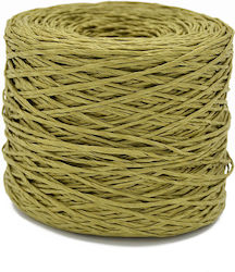 Natural Raffia Yarn Waxed Washed 200gr Bobbin G...