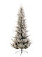 Christmas Tree Norway Flocked Slim Snowy 210cm