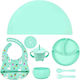 Queen Mother Feeding Set Turquoise, Llama Compl...