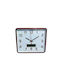 Wall Clock Plastic Brown 33x30cm