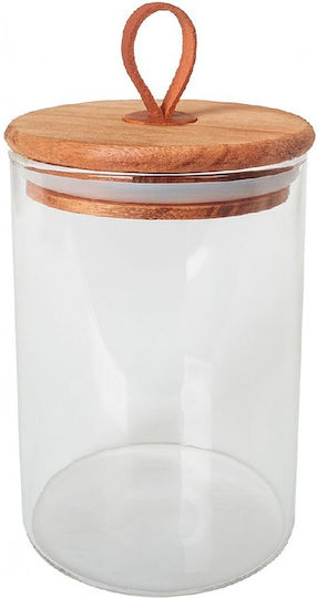 Espiel Borosilicate Βάζο Γενικής Χρήσης με Καπάκι Γυάλινο Λευκό 480ml