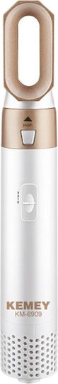 Kemei Electric Hair Brush with Air for Straightening and Curls