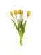 Bouquet of Tulips 0x0x39cm Yellow Evergreens